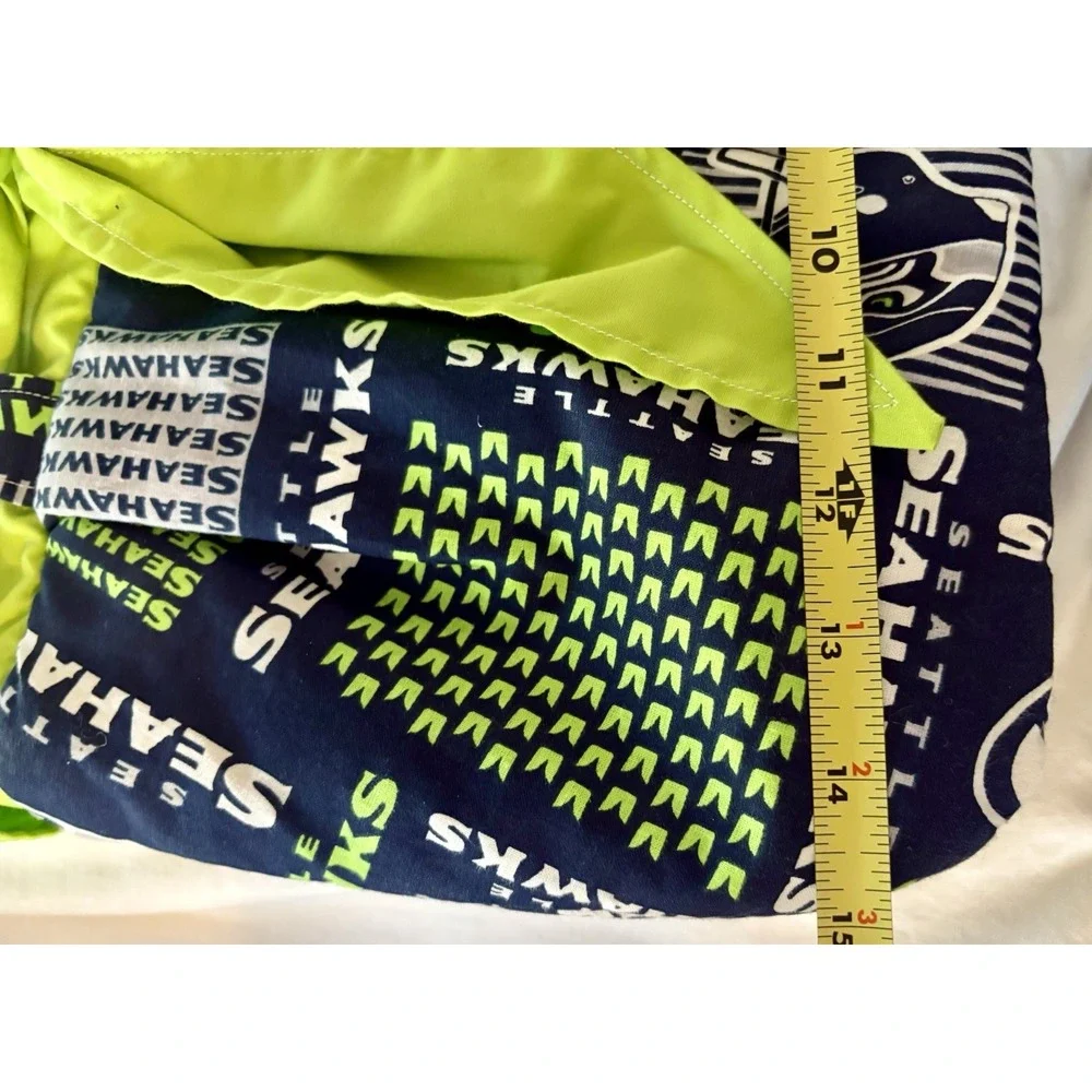 Seattle Seahawks Handmade Purse Bag Tote NFL Fan Blue Green Cotton Women's